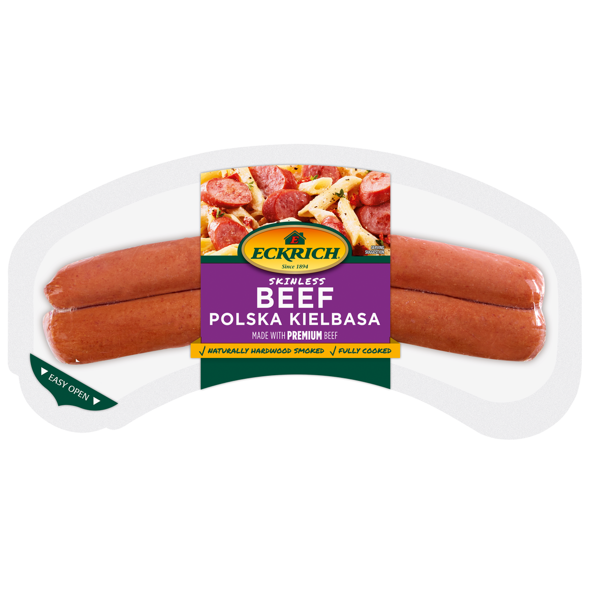Beef Polska Kielbasa Skinless Smoked Sausage Rope | Eckrich